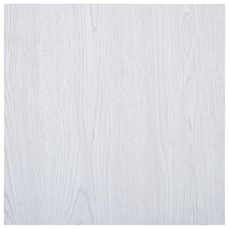Planchers vidaxl auto-adhésif 5,11 m² PVC blanc