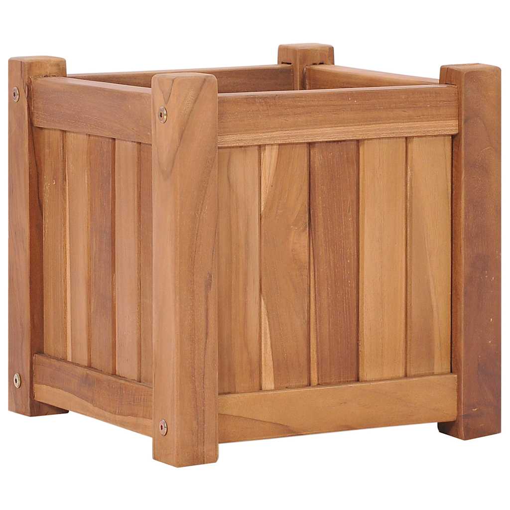 VidaXL jardinière surélevée 30x30x30 cm teck massif