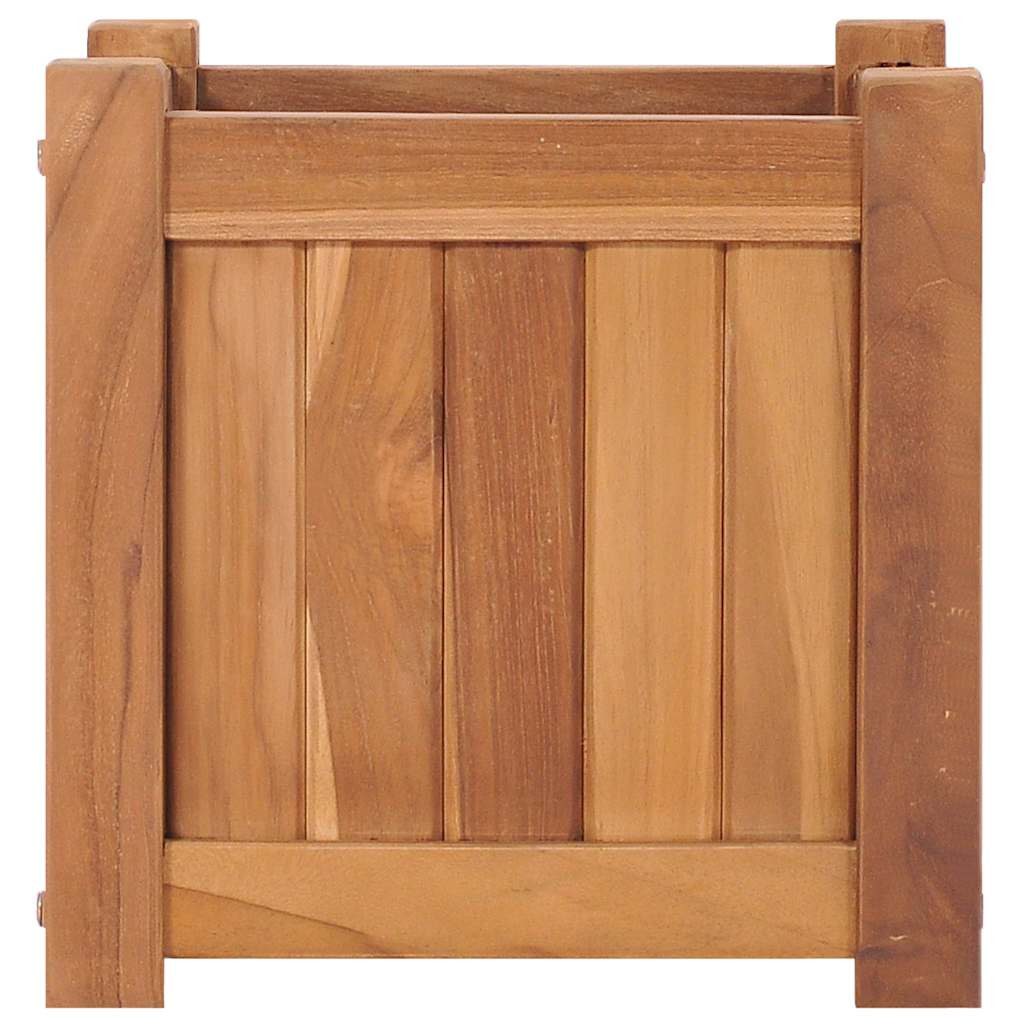 VidaXL jardinière surélevée 30x30x30 cm teck massif