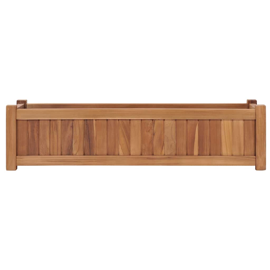 VidaXL jardinière surélevée 100x30x25 cm teck massif