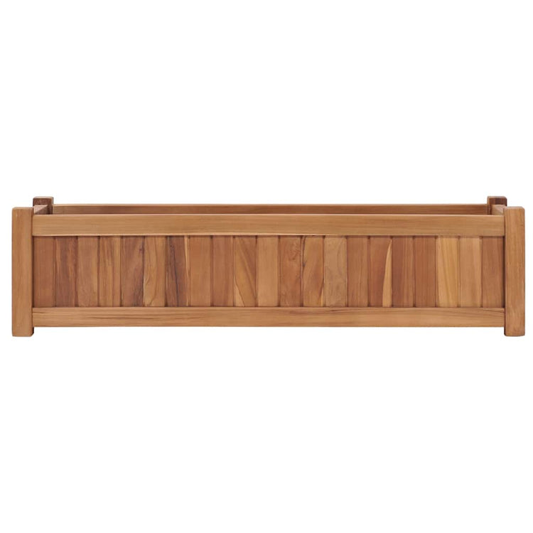 VidaXL jardinière surélevée 100x30x25 cm teck massif