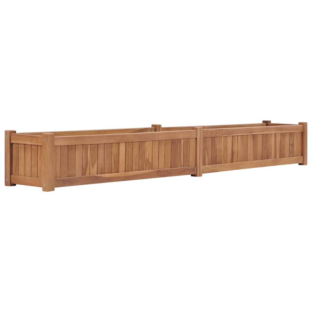 Vidaxl Planter surélevé 200x30x25 cm en bois de teck solide