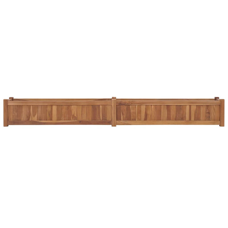 Vidaxl Planter surélevé 200x30x25 cm en bois de teck solide