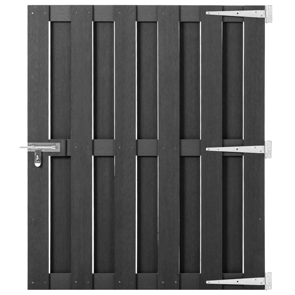 Vidaxxl portail 100x120 cm hkc gris