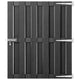 Vidaxxl portail 100x120 cm hkc gris