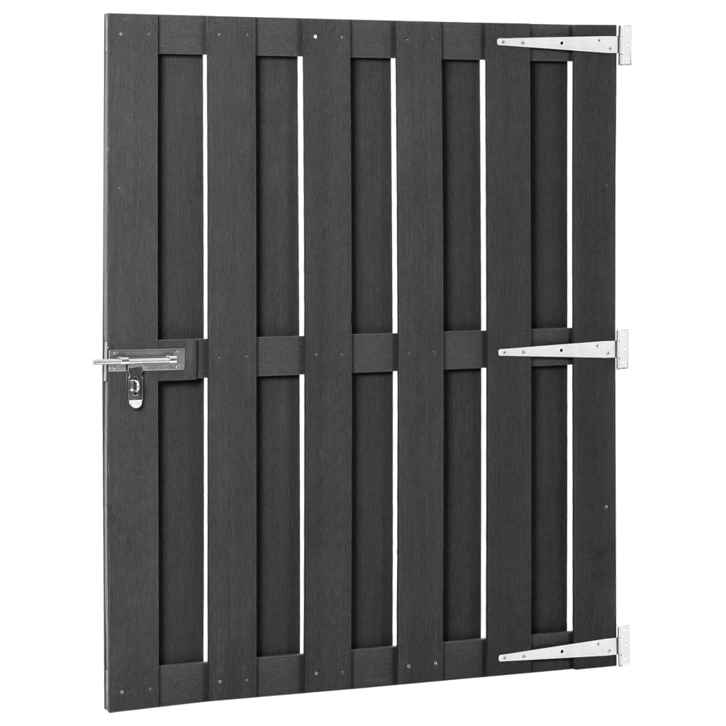 Vidaxxl portail 100x120 cm hkc gris