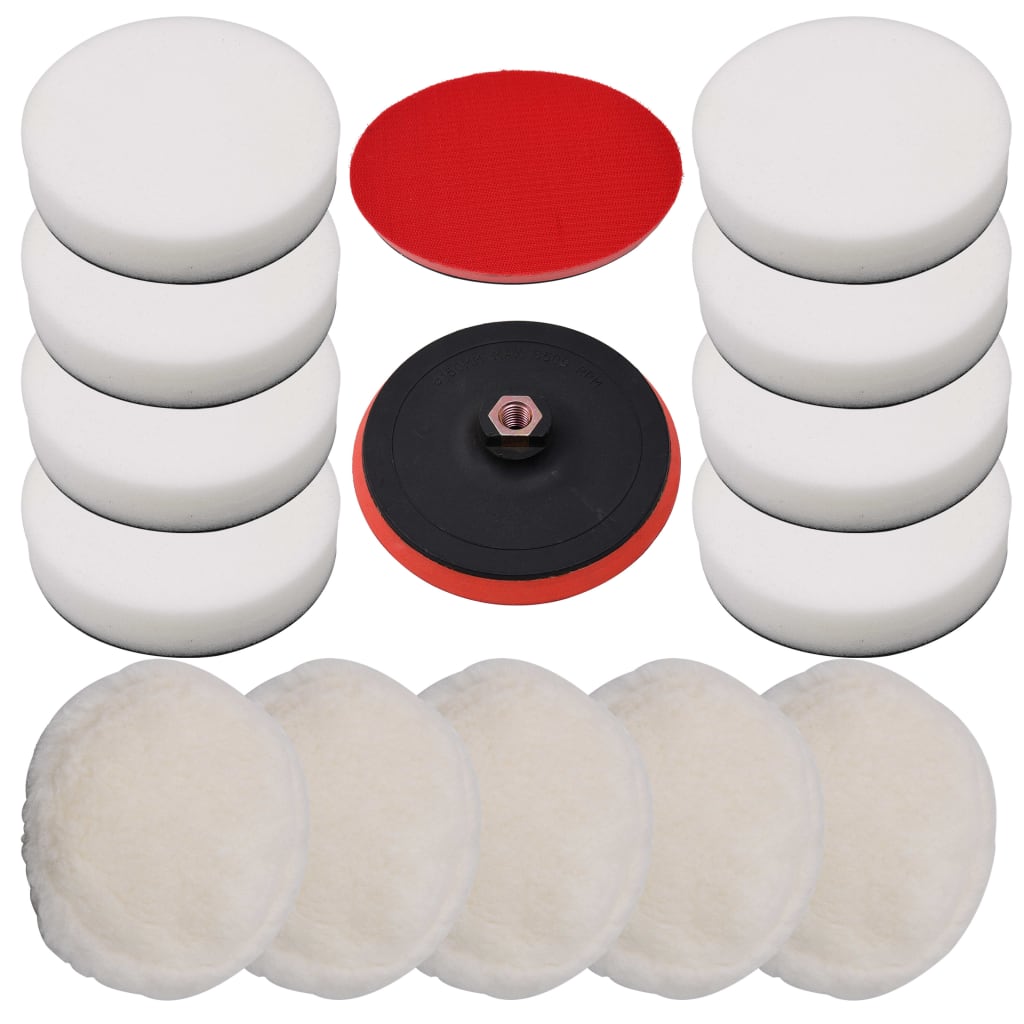 Vidaxx jeu de 14 tampons de polissage 180 mm