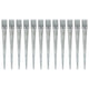 Broches de sol vidaxl 12 pcs 10x10x91 cm en acier galvanisé en argent coloré