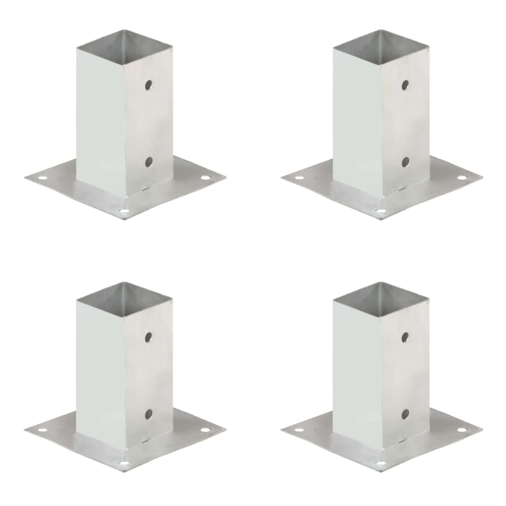 Vidaxl paalanchers 4 st 71 mm métal galvanisé