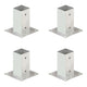 Vidaxl paalanchers 4 st 71 mm métal galvanisé