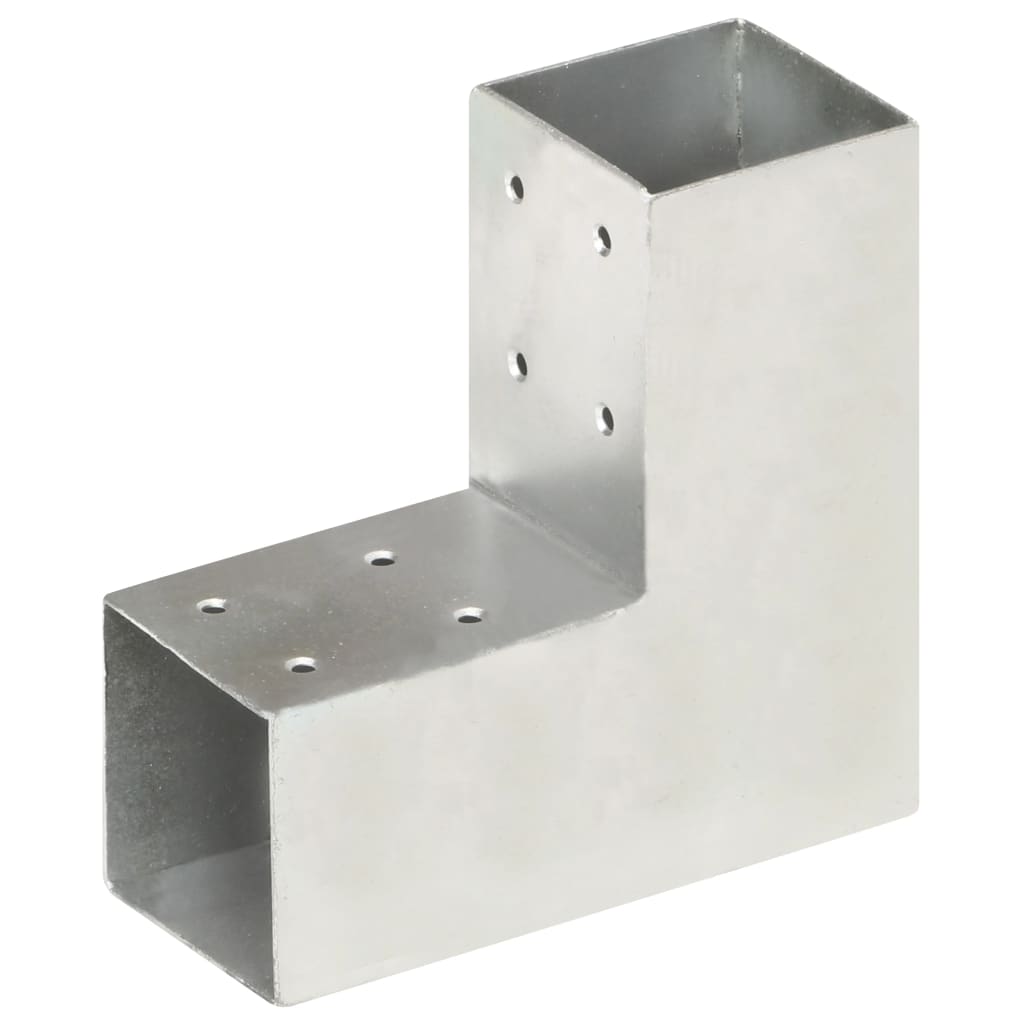 Connexions de pile vidaxl 4 ST-L-Shape 71x71 mm Métal galvanisé