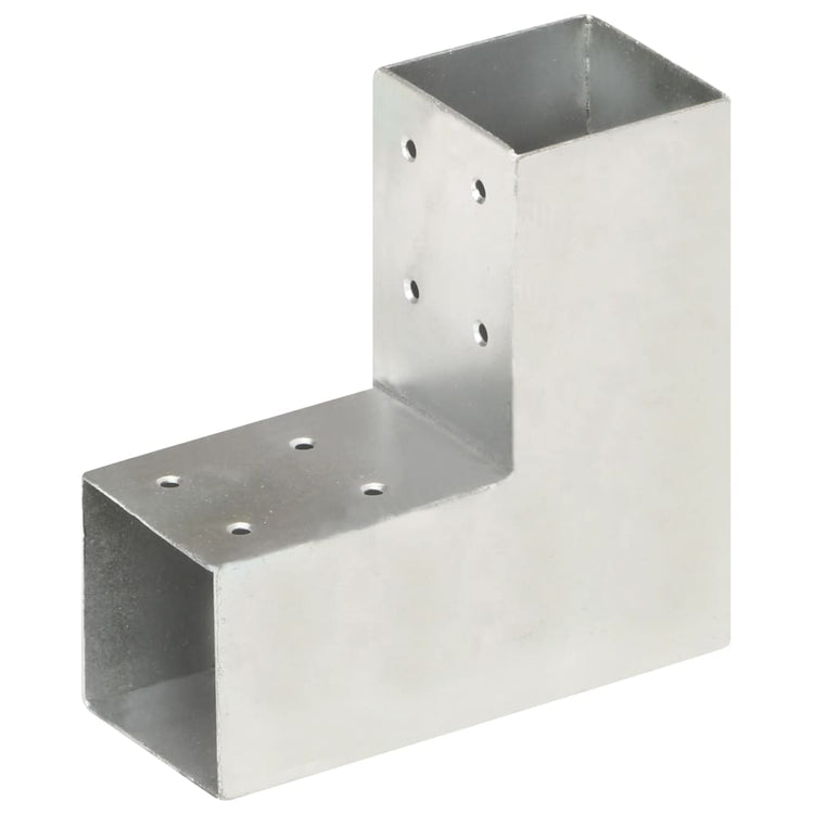 Connexions de pile vidaxl 4 ST-L-Shape 71x71 mm Métal galvanisé