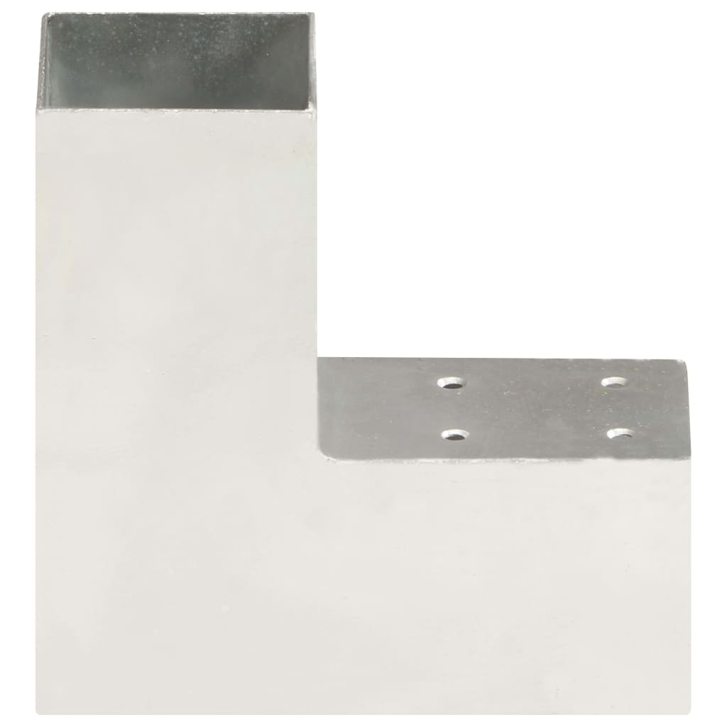 Connexions de pile vidaxl 4 ST-L-Shape 71x71 mm Métal galvanisé