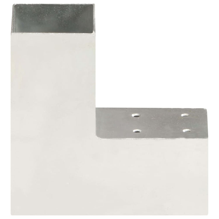Connexions de pile vidaxl 4 ST-L-Shape 71x71 mm Métal galvanisé