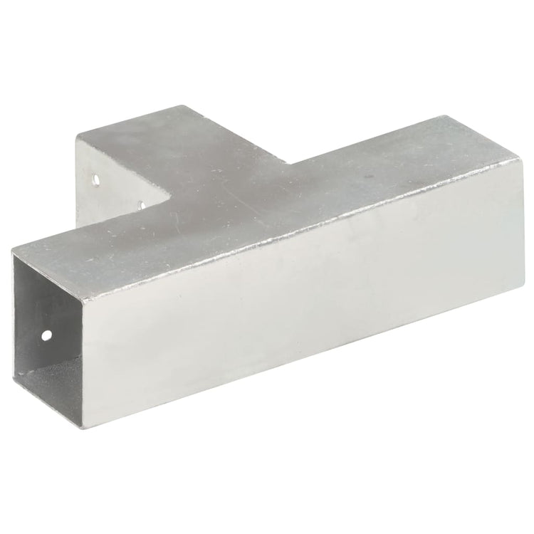 Vidaxl Pile Connexion T-Shape 71x71 mm Métal galvanisé