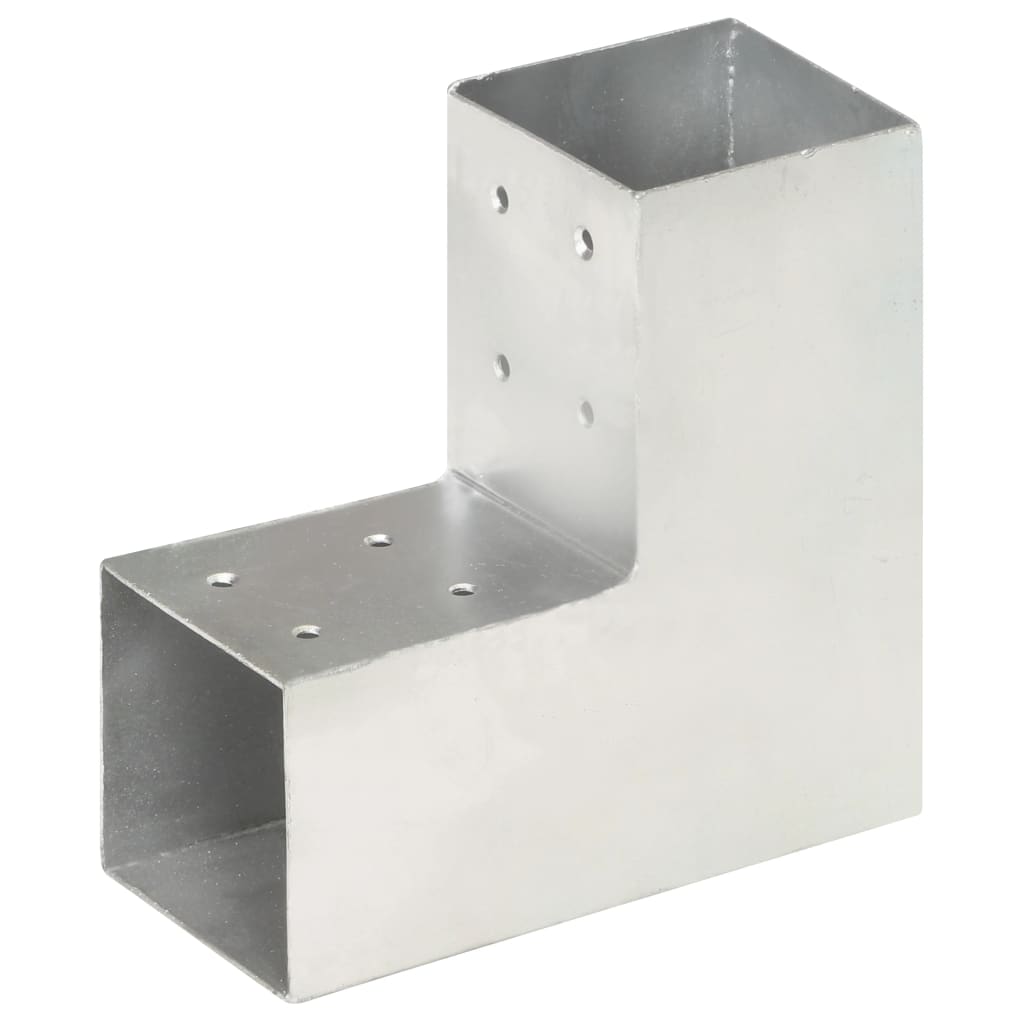 Connexions de pile vidaxl 4 ST-L-Shape 81x81 mm Métal galvanisé