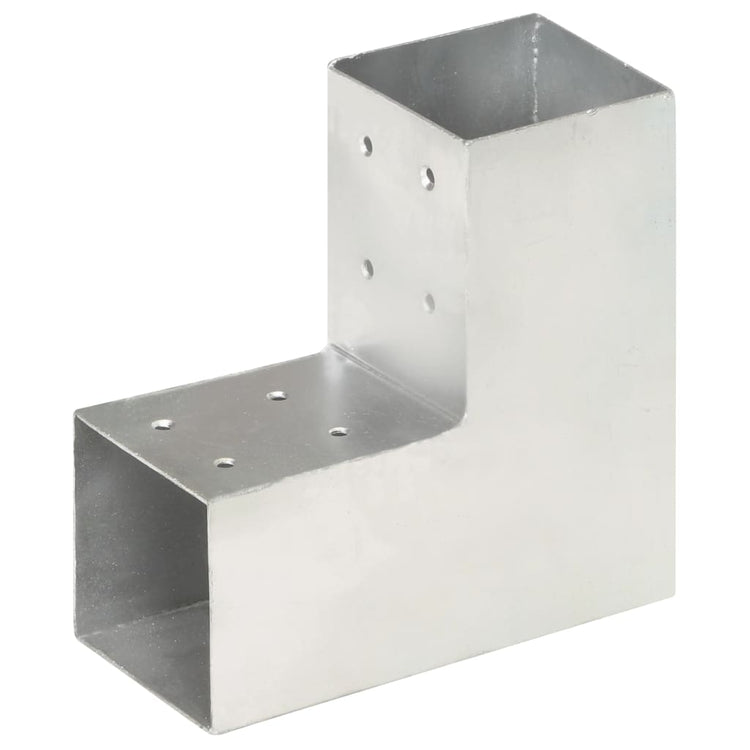 Connexions de pile vidaxl 4 ST-L-Shape 81x81 mm Métal galvanisé