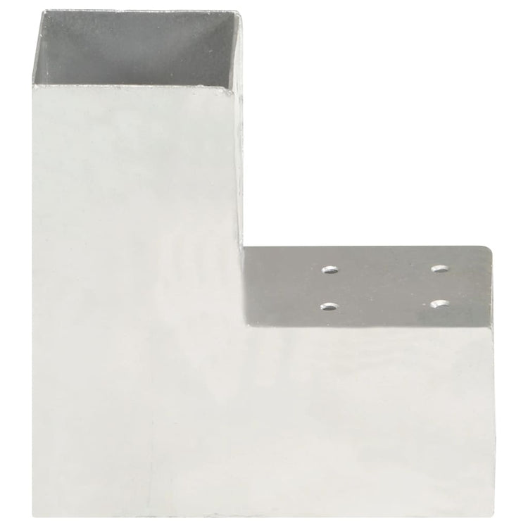 Connexions de pile vidaxl 4 ST-L-Shape 81x81 mm Métal galvanisé