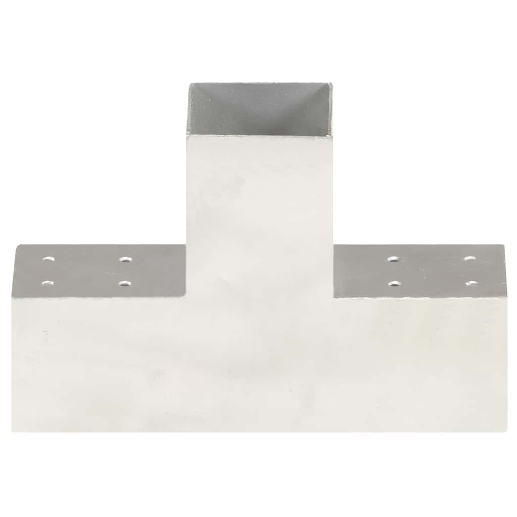 Vidaxl Pale Connection T-Shape 81x81 mm Métal galvanisé