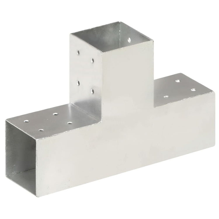 Connexions de pile Vidaxl 4 ST-Shape 81x81 mm Métal galvanisé