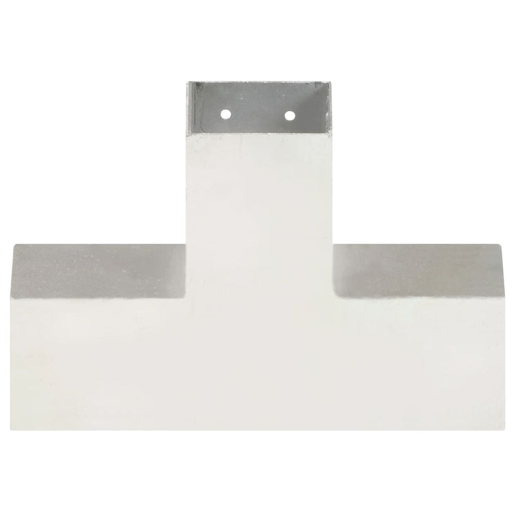 Vidaxl Pale Connection X-Shape 81x81 mm Métal galvanisé