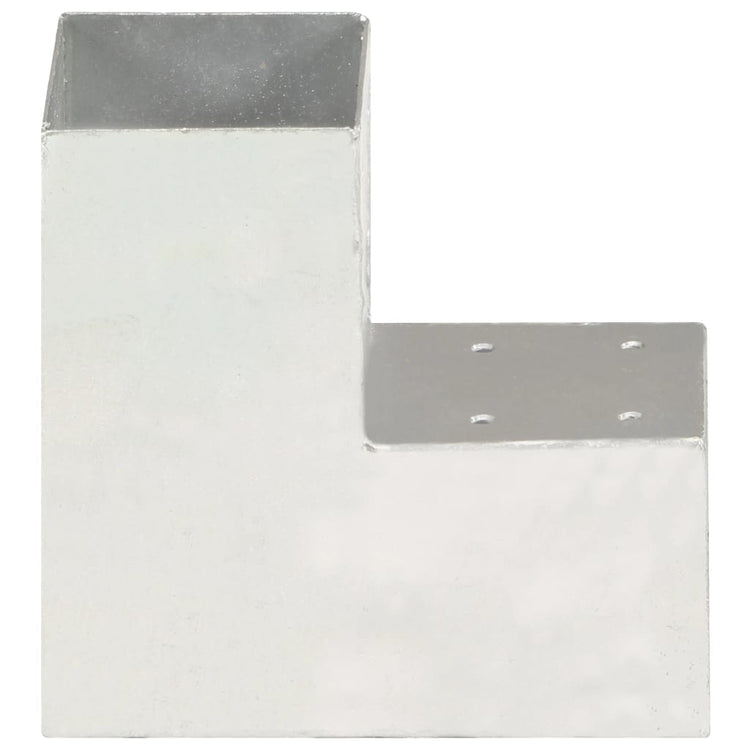 Vidaxl Connexions PALL 4 ST-L-Shape 91x91 mm Métal galvanisé
