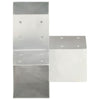Connexions de pile Vidaxl 4 PC-Shape 91x91 mm Métal galvanisé