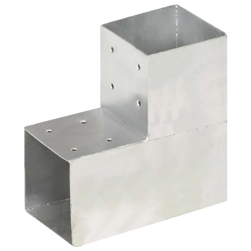 Vidaxl Pale Connexion en L 101x101 mm Métal galvanisé