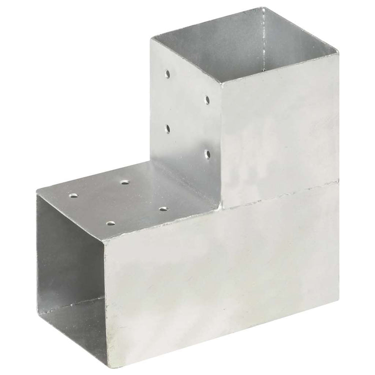 Vidaxl Pale Connexion en L 101x101 mm Métal galvanisé