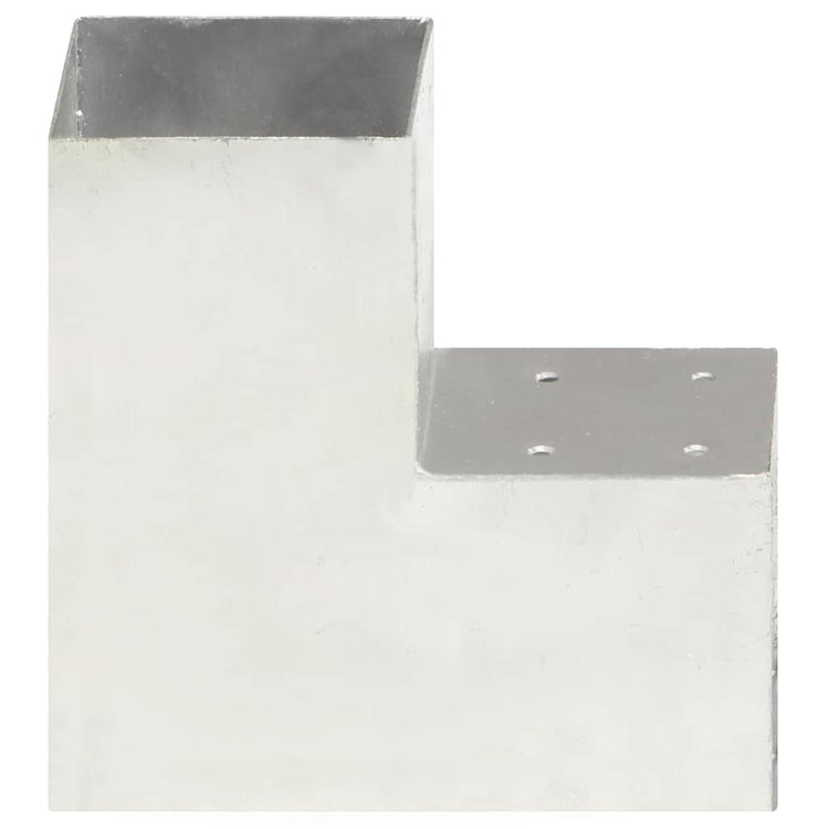 Vidaxl Pale Connexion en L 101x101 mm Métal galvanisé