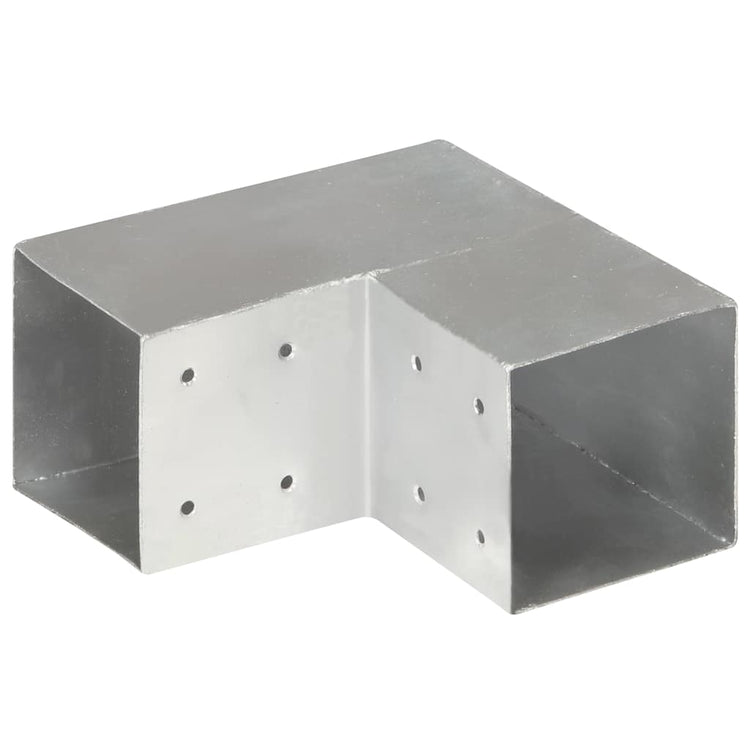 Vidaxl Pale Connexion en L 101x101 mm Métal galvanisé