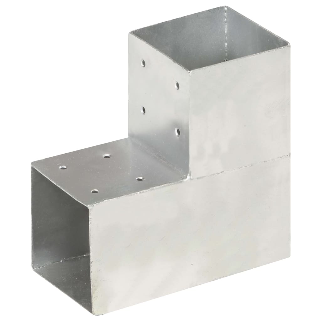 Connexions de pile Vidaxl 4 ST-L-Shape 101x101 mm Métal galvanisé