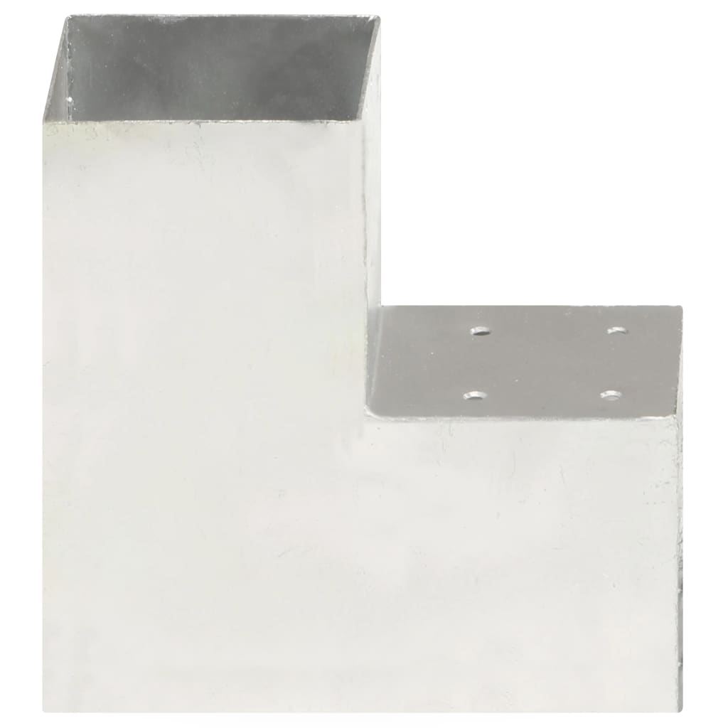 Connexions de pile Vidaxl 4 ST-L-Shape 101x101 mm Métal galvanisé
