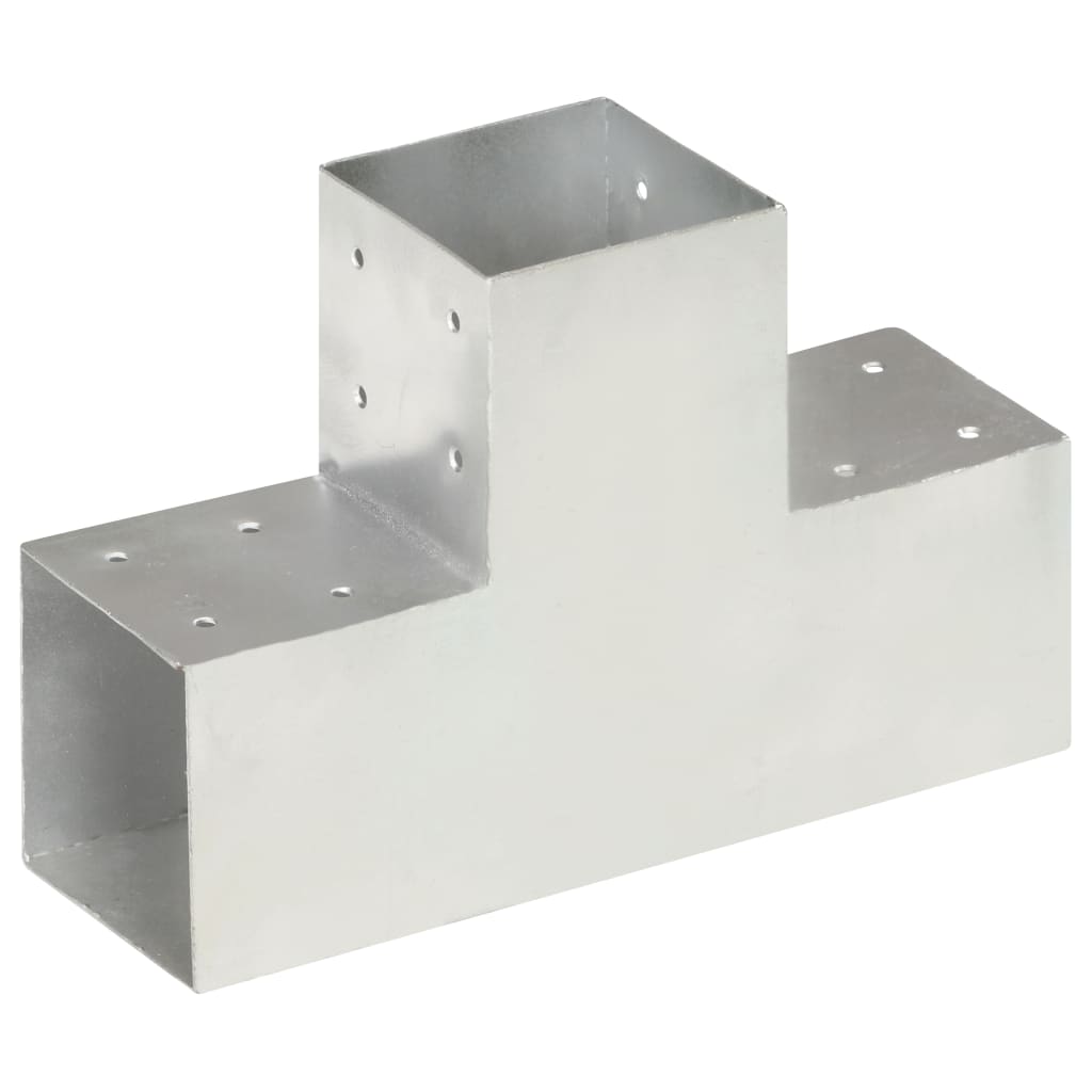 Vidaxl Pale Connection T-Shape 101x101 mm Métal galvanisé