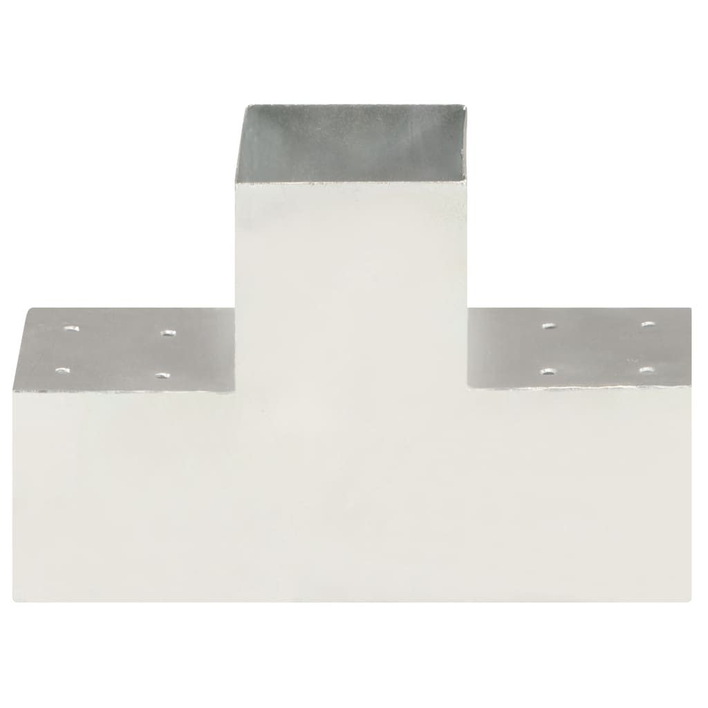 Vidaxl Pale Connection T-Shape 101x101 mm Métal galvanisé