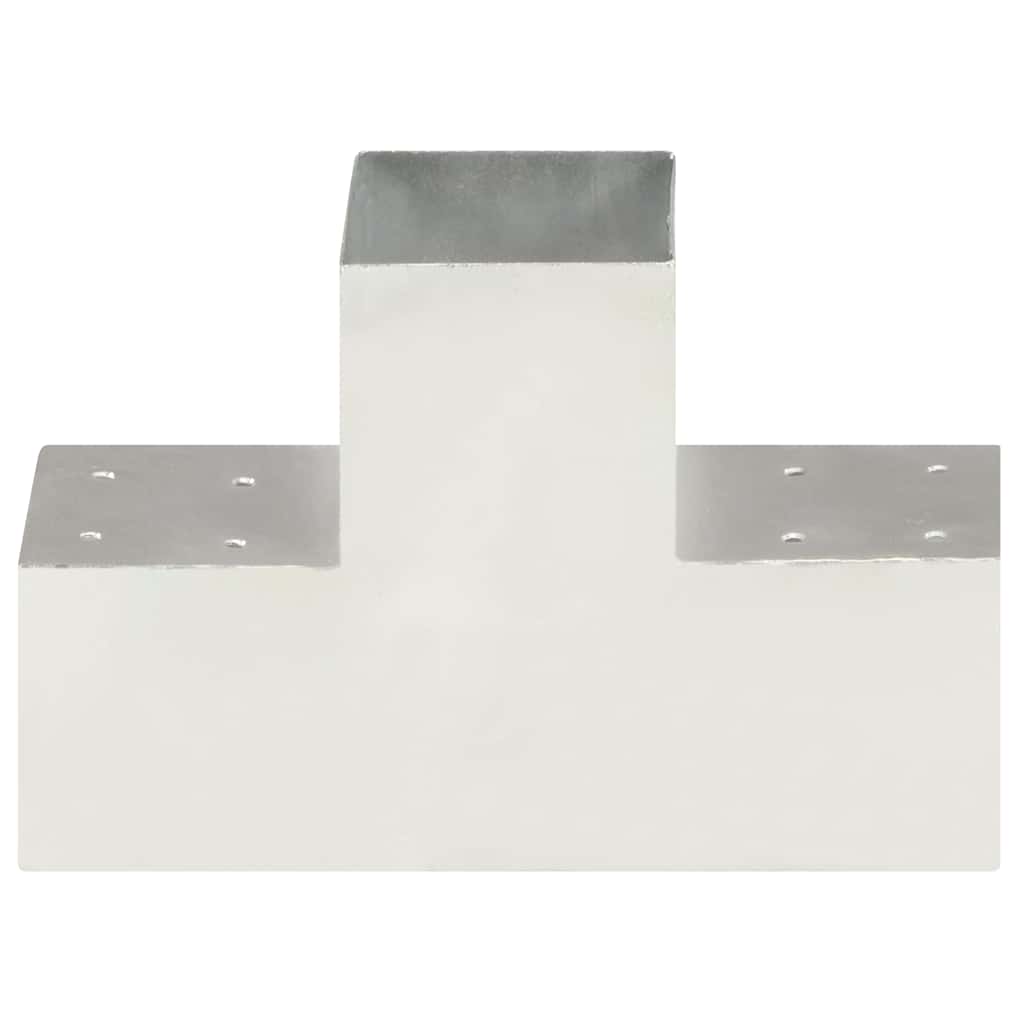 Connexions de pile Vidaxl 4 ST-SHAPE 101X101 MM MÉTAL GALVANISÉ