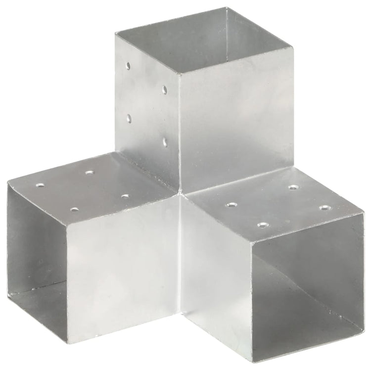 Connexions de pile vidaxl 4 PC-Shape 101x101 mm Métal galvanisé