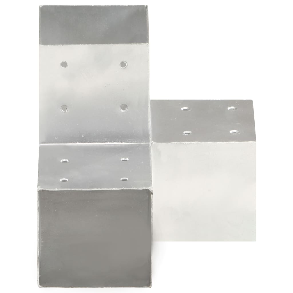 Connexions de pile vidaxl 4 PC-Shape 101x101 mm Métal galvanisé