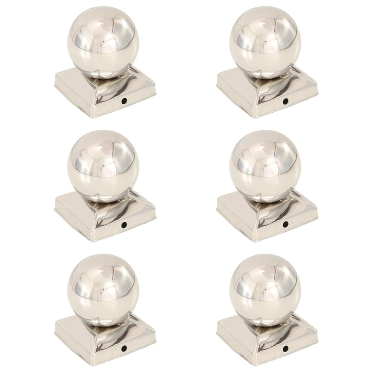 Capuches de pile vidaxl 6 ST Bol 91x91 mm en acier inoxydable