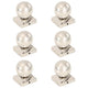 Capuches de pile vidaxl 6 ST Bol 91x91 mm en acier inoxydable