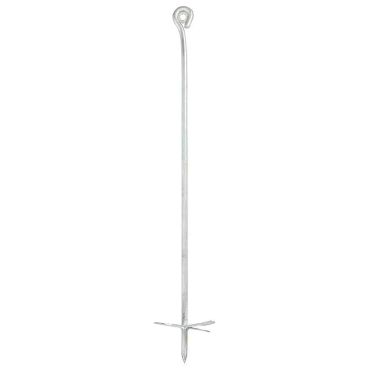 Vidaxl Ground ancrages 6 pcs 10x60 cm métal galvanisé