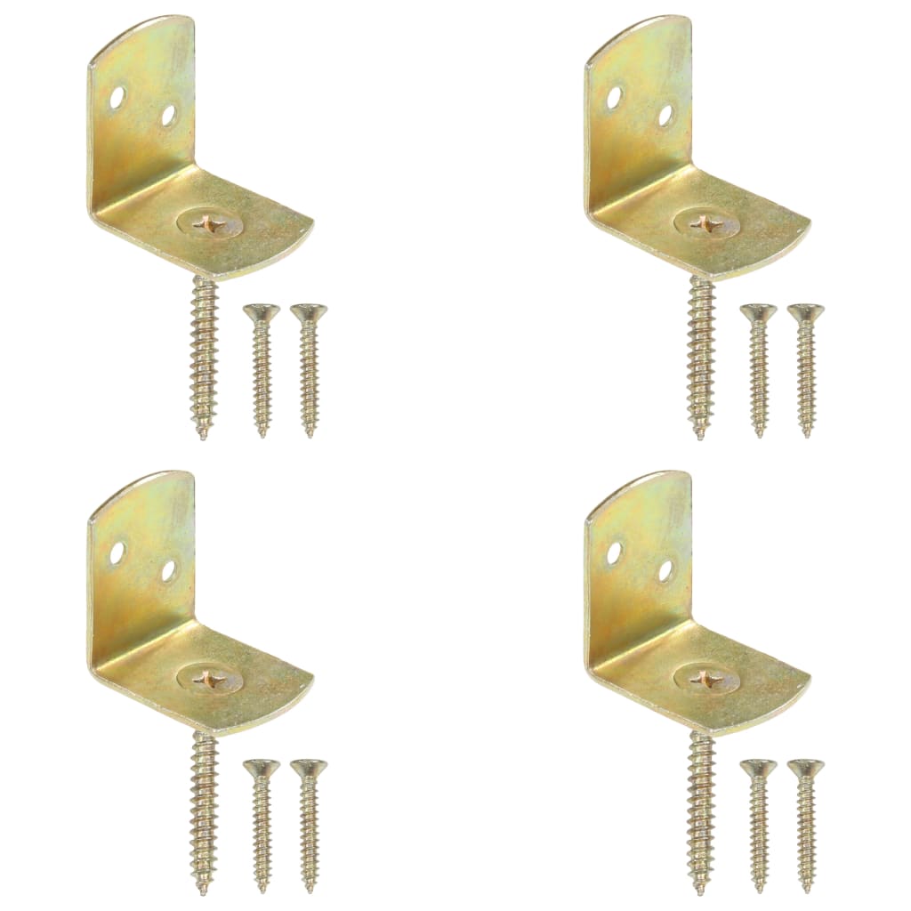 Panneaux de panneau Vidaxl Hek 4 PCS Métal Galvanisé en L