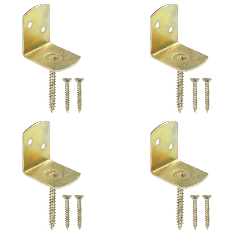 Panneaux de panneau Vidaxl Hek 4 PCS Métal Galvanisé en L