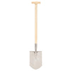 Vidaxl Puntspade T-handle en acier inoxydable et bois de cendre