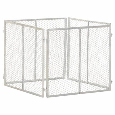 Bac à compost Vidaxx 85x85x70 cm en acier galvanisé