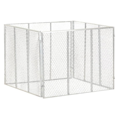 Vidaxl Compost bin 100x100x77 cm en acier galvanisé