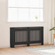 Construction de radiatorom vidaxl 152x19x81,5 cm mdf noir