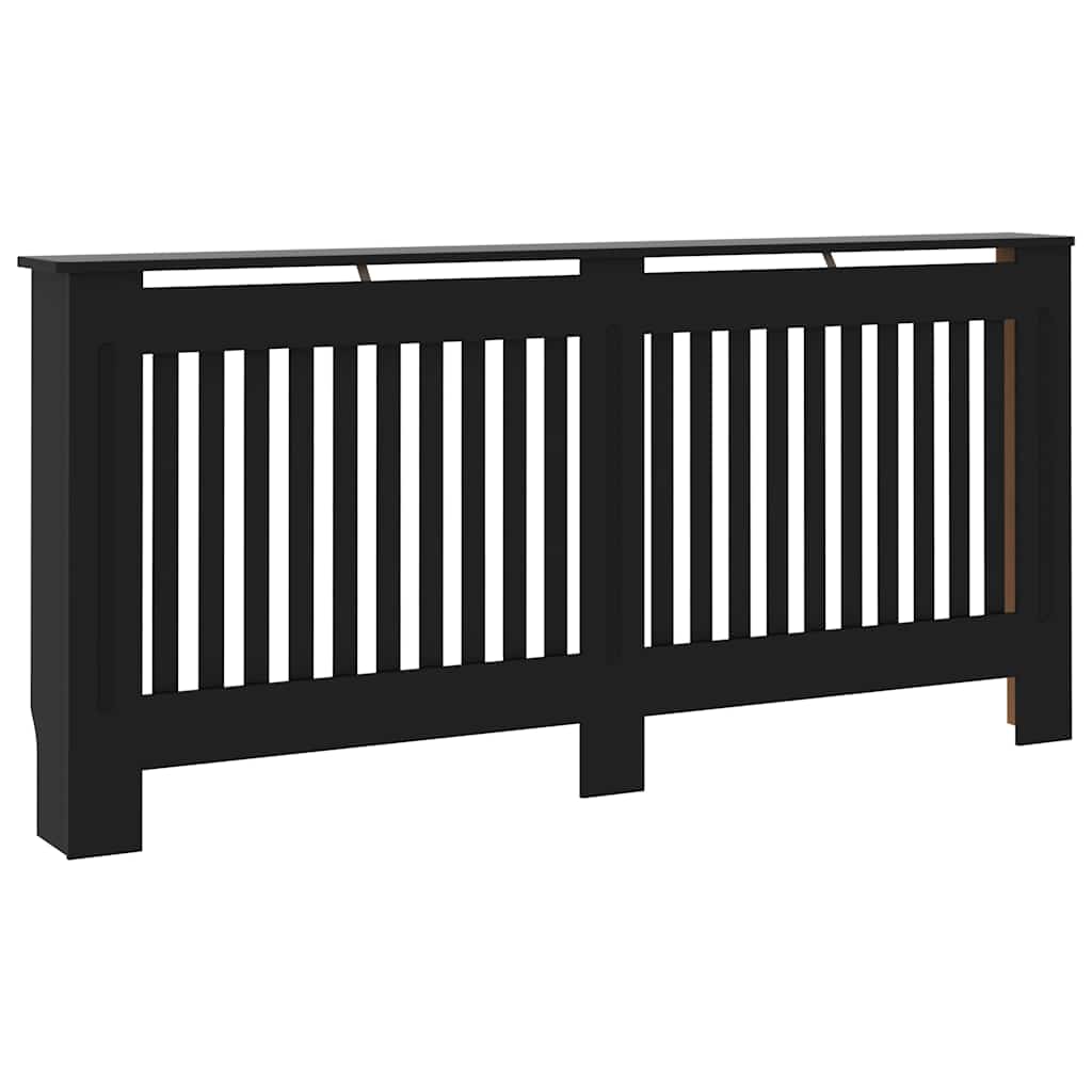 Construction de radiatorom vidaxl 172x19x81,5 cm mdf noir