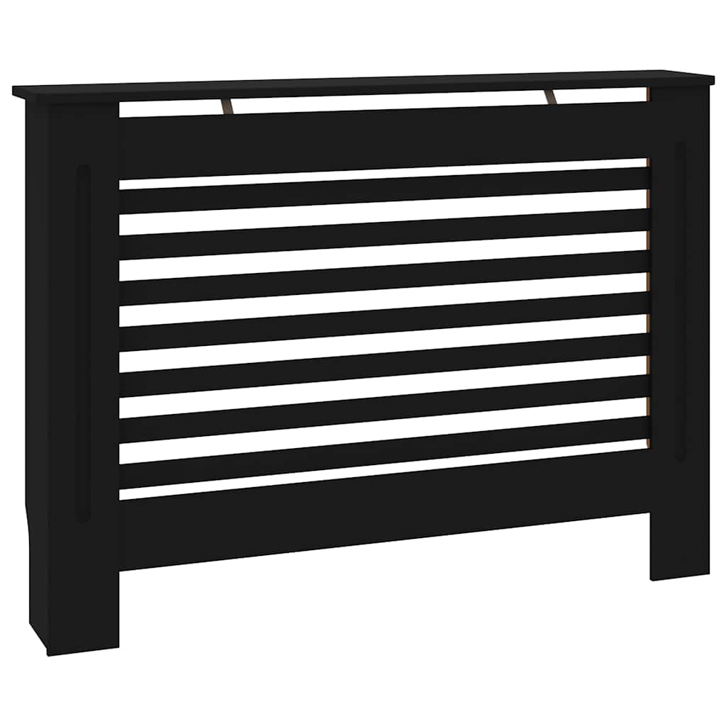 Vidaxx boîtier de radiateur 112x19x81,5 cm mdf noir
