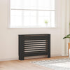 Vidaxx boîtier de radiateur 112x19x81,5 cm mdf noir